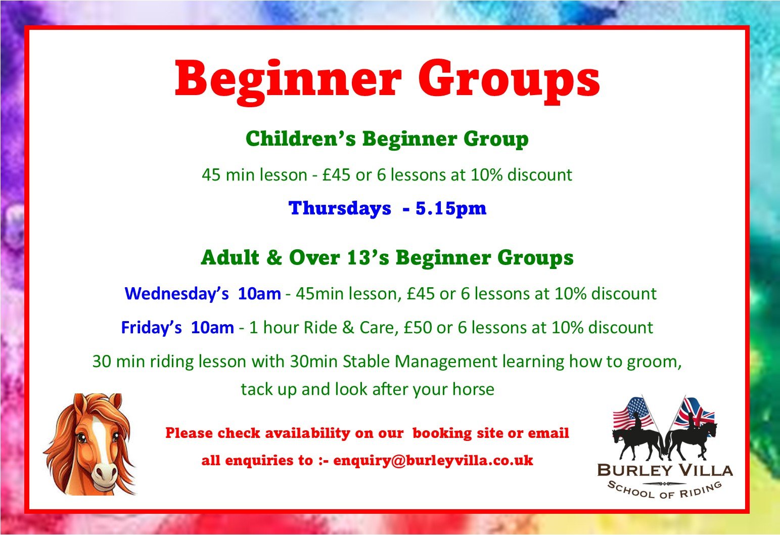 Beginner Groups
